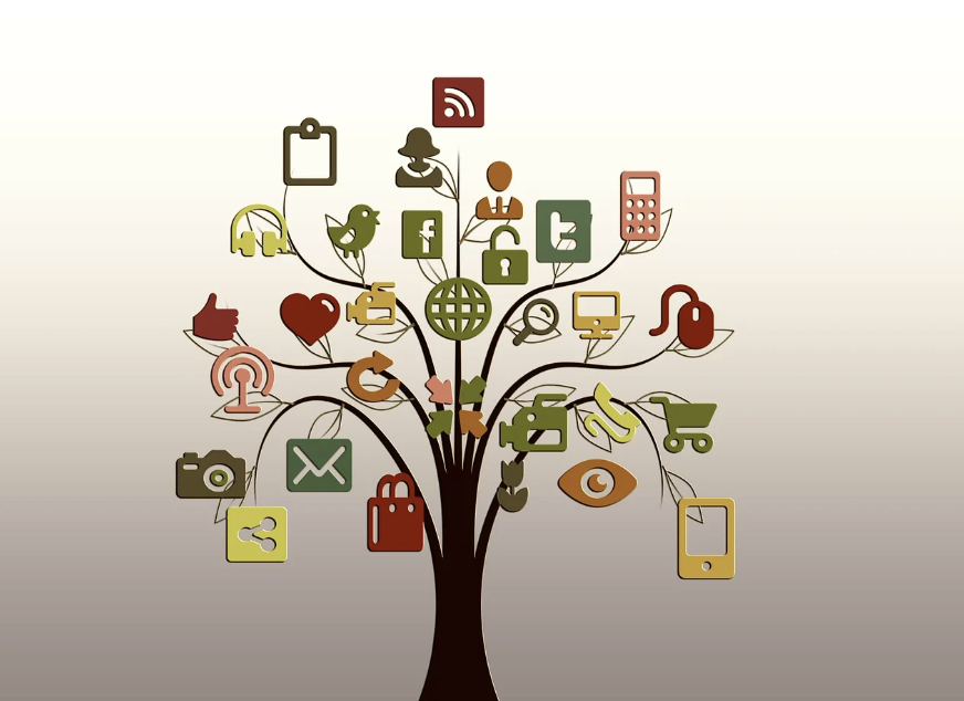 árbol de redes sociales
